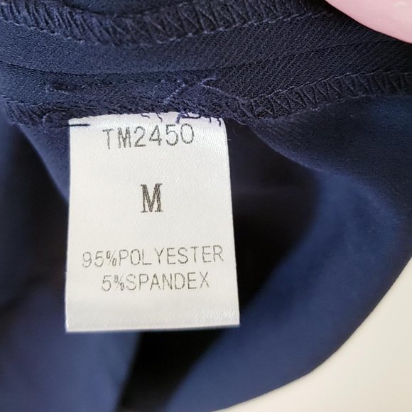 NWOT THML blue dress Medium fits small robe bleu marine - Picture 5 of 8